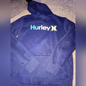 Hurley Boys Blue Logo Hoodie